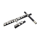 16 Holes Cupronickel Tube C Key Flute with Gig Bag Set Woodwind Instrument Black