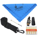 Quality 7 in 1 Clarinet Parts Mouthpiece with Ligature&Cap&Cleaning Cloth&Reeds&Neck Strap for Clarinet Performance