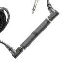 6.35mm Jack Coupler Guitar Extension Cable Connector Adapter Female to Female Black