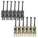6 Pieces Vintage Tremolo Bridge Locked String Saddle for Electric Guitar Parts Gold