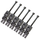 6 Pieces 3 Height Tremolo Bridge Locked String Saddle Double Locking Systyem for Electric Guitar Instrument Parts Replacement Black