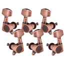 Acoustic Electric Folk Guitar Enclosed Tuning Peg Tuners Key 3R3L Red Copper