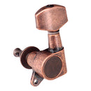 Acoustic Electric Folk Guitar Enclosed Tuning Peg Tuners Key 3R3L Red Copper