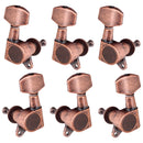 Acoustic Electric Folk Guitar Enclosed Tuning Peg Tuners Key 3R3L Red Copper
