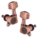 Acoustic Electric Folk Guitar Enclosed Tuning Peg Tuners Key 3R3L Red Copper