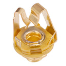 2Pcs 1/4"Stereo Input Jack Socket Electric Guitar Bass Active Pickup Output Golden Music Accessory