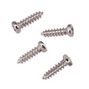 50 Pieces Iron Tuning Key Tuner Mounting Screw for Guitar Bass Replacement Accessory Silver