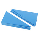 A Box of Wooden Blue Triangle Constructive Toy for Kids Intelligence Developing Toy
