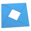 A Box of Wooden Blue Triangle Constructive Toy for Kids Intelligence Developing Toy