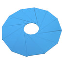 A Box of Wooden Blue Triangle Constructive Toy for Kids Intelligence Developing Toy