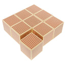 9Pcs Thousand Cubes Children Montessori Buiilding Wooden Toy Birthday Gift