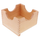 Montessori Material Wooden Pink Tower Stand Holder Toddlers Kindergarten Toy