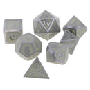 Set of 7 Multi-sided Dice D4-D20 for DND TRPG MTG Game Accessory DIY Glow In The Dark 0.62inch