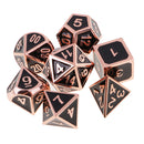 Set of 7 Enamel Multi-sided Dices D4-D20 for Role Play Game Card Board Game Polyhedral Dice