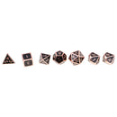 Set of 7 Enamel Multi-sided Dices D4-D20 for Role Play Game Card Board Game Polyhedral Dice