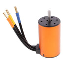 Water-resistant Aluminium Alloy 3660 3800KV Brushless Motor 4 Poles for 1/10 RC Car Vehicle 2.36 x 1.41inch