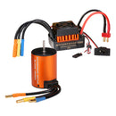 Upgrade Waterproof Brushless 3650 3500KV Motor+60A Brushless ESC Combo for 1/10 RC Car Parts