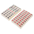 Mini 144 Mahjong Tiles Chinese Mahjong Mahjongg Travel Game Set for Whole Family Fun Compact Size