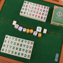 Mini 144 Mahjong Tiles Chinese Mahjong Mahjongg Travel Game Set for Whole Family Fun Compact Size