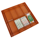 Mini 144 Mahjong Tiles Chinese Mahjong Mahjongg Travel Game Set for Whole Family Fun Compact Size