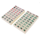 Mini 144 Mahjong Tiles Chinese Mahjong Mahjongg Travel Game Set for Whole Family Fun Compact Size