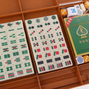 Mini 144 Mahjong Tiles Chinese Mahjong Mahjongg Travel Game Set for Whole Family Fun Compact Size