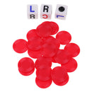 23 Pieces Casino Style Poker Chip Set with 3 Pieces Dice for Board Game Fun 3 Colors