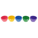 Set of 5 Colorful Miniature Wooden Bowl Pretend Play Toy for Young Children
