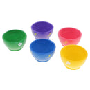 Set of 5 Colorful Miniature Wooden Bowl Pretend Play Toy for Young Children