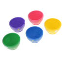 Set of 5 Colorful Miniature Wooden Bowl Pretend Play Toy for Young Children