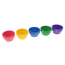Set of 5 Colorful Miniature Wooden Bowl Pretend Play Toy for Young Children