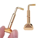 2 Pieces Violin Chin Rest Gold Clamp Screw for 3/4 & 4/4 Violin Accessories Detachable