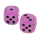 Pack of 25 Glow 6 Sided Dices Point D6 Role Play Game Parts Purple Glow In The Dark 0.62inch
