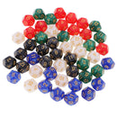 50 Pieces D12 Dice 16mm 12 Sided Die Set with Dice Bag for D&D Role Playing Games
