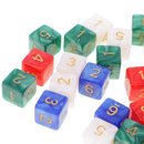 50 Pieces D6 Dice 16mm 6 Sided Die Set with Dice Bag for D&D Role Playing Games