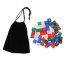 50 Pieces D6 Dice 16mm 6 Sided Die Set with Dice Bag for D&D Role Playing Games
