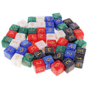50 Pieces D6 Dice 16mm 6 Sided Die Set with Dice Bag for D&D Role Playing Games
