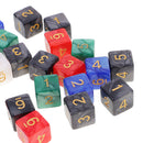 50 Pieces D6 Dice 16mm 6 Sided Die Set with Dice Bag for D&D Role Playing Games