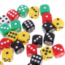 50 Pieces 16mm D6 Dice 6 Sided Transparent Rounded Edge Die with Dice Bag for D&D Role Playing Games