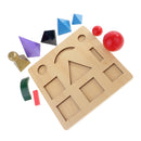 Montessori Baby Toy Solid Grammar Symbol with Cut-Out Tray for Toddlers Gift