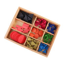 Montessori Kids Early Development Tool Basic Wooden Grammar Symbols with Box