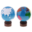 Montessori Sandpaper Globe Family Preschool Teaching Aids Baby Development Toy