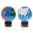 Montessori Sandpaper Globe Family Preschool Teaching Aids Baby Development Toy