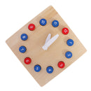 Wooden Time Teaching Clock Sorting Clock Children Kids Early Educational Toy