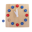 Wooden Time Teaching Clock Sorting Clock Children Kids Early Educational Toy