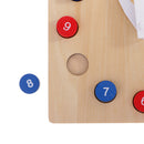 Wooden Time Teaching Clock Sorting Clock Children Kids Early Educational Toy