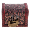 Retro Small Wooden Jewelry Box Organizer Storage Case Container with Lock Lady Gift
