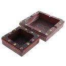 Vintage Wooden Ashtray Cigarette Cigar Handmade Tobacco Wooden Case for KTV Pub Bar Home Office