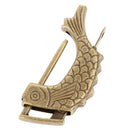 Vintage Retro Padlock Jewelry Box Fish Pattern Lock Home Ornaments