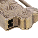 inc Alloy Chinese Retro Padlock w/ Locking Key Decorative Collection for Box Gift